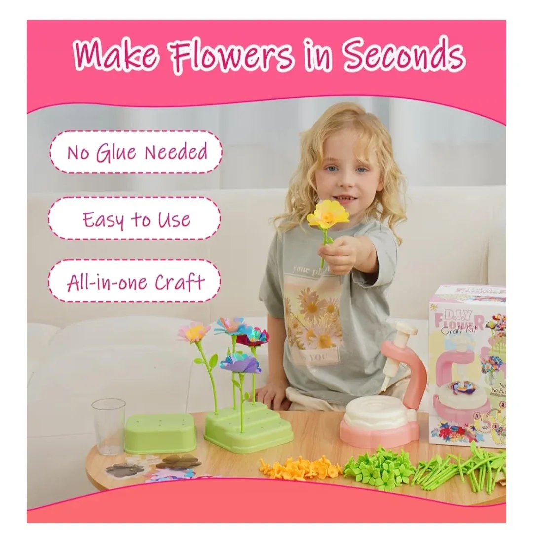 D.I.Y Flower Craft Kit - New in Box! image indicator(7)