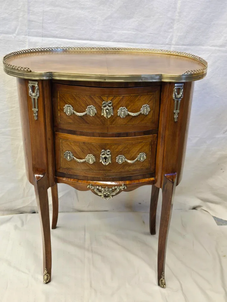 Antique Marble Top Side Table