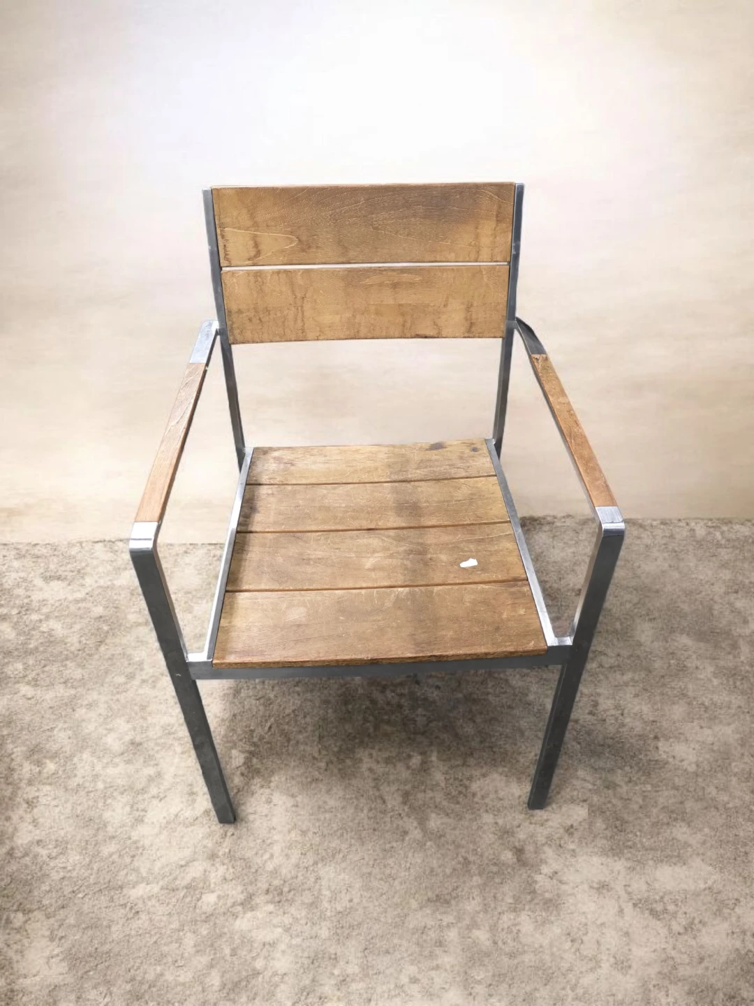 Wooden and Metal Armchair 🥕
