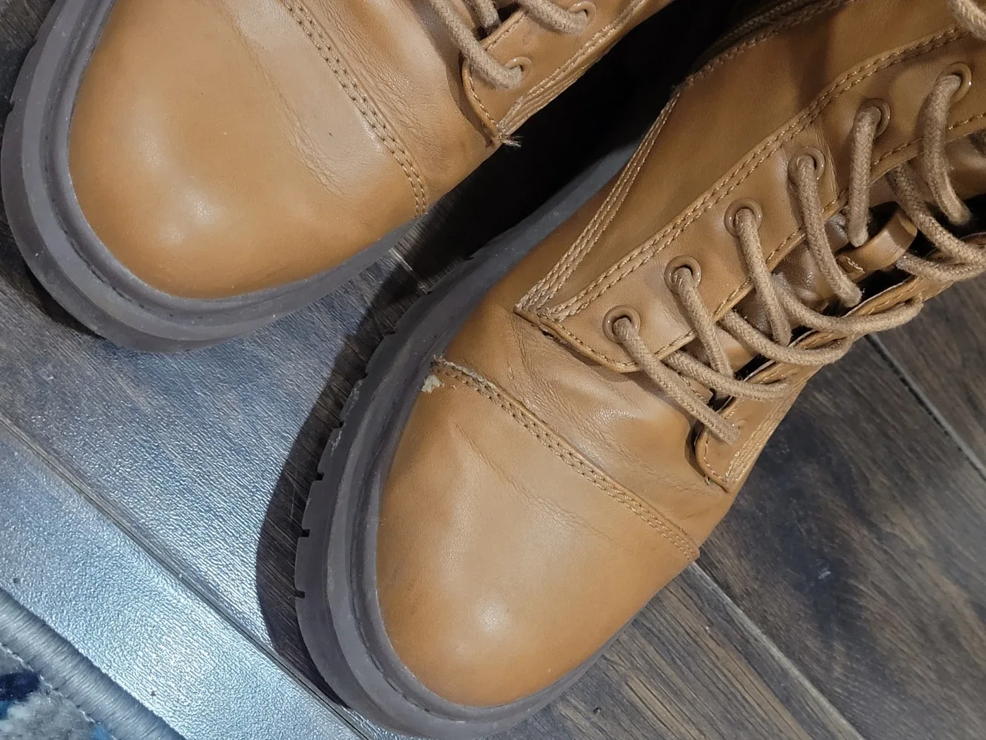 Aldo Brown Combat Boots - Size 7.5 🥕 image indicator(4)