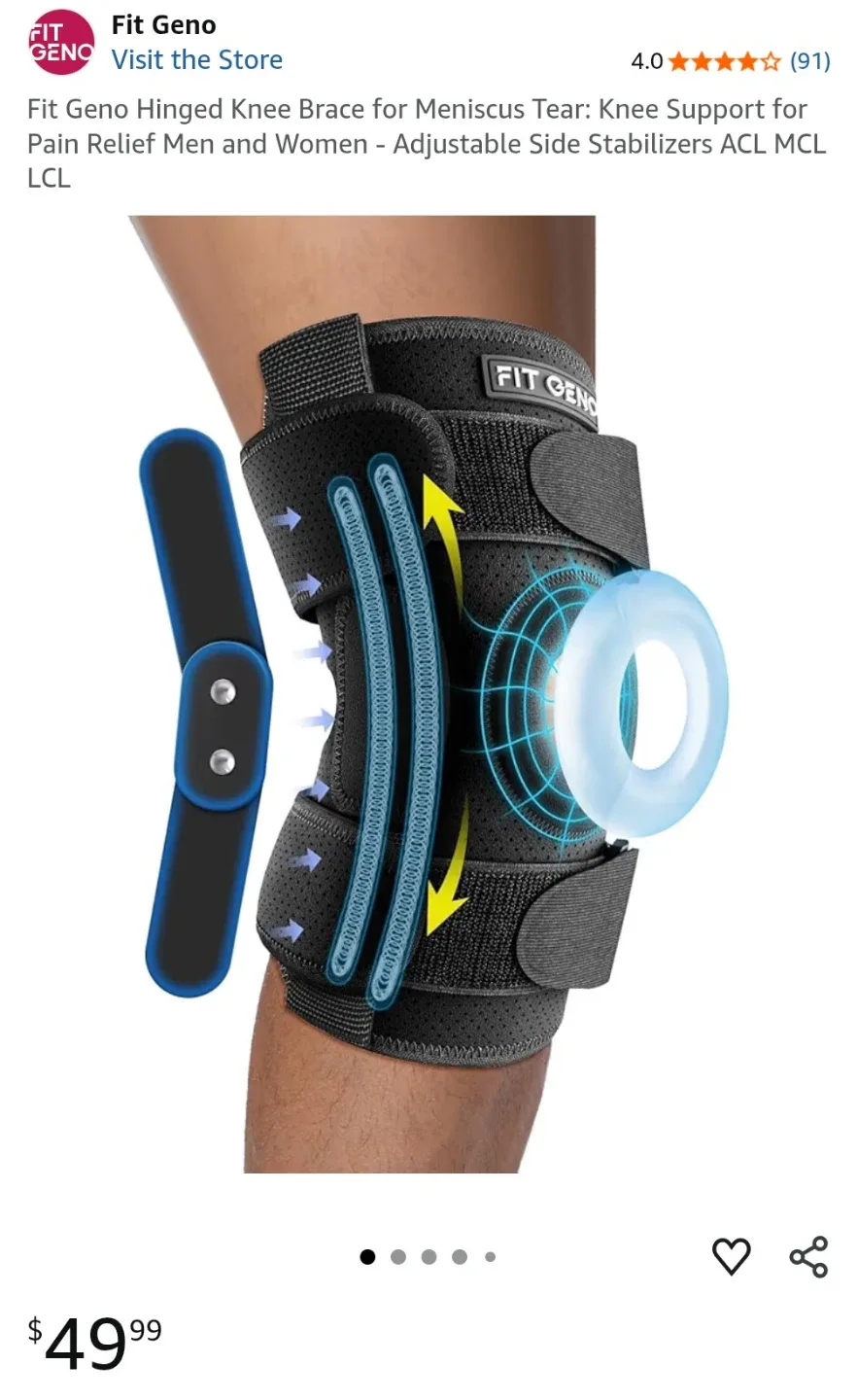 Fit Geno Hinged Knee Brace