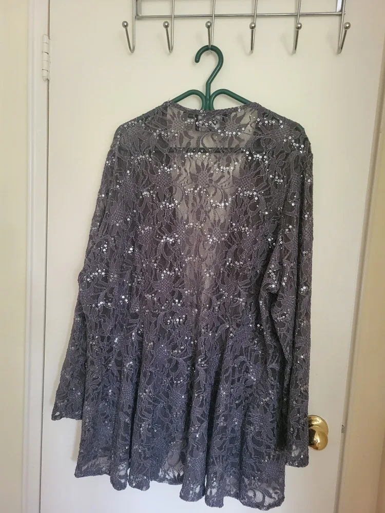 Ursula of Switzerland Lace Topper - Grey image indicator(3)