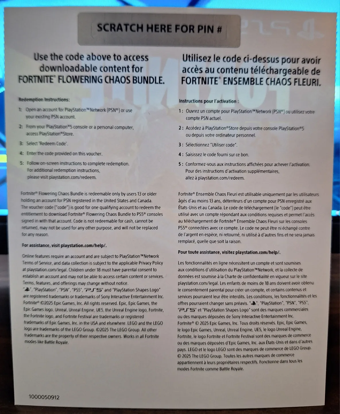 Fortnite Flowering Chaos Bundle PS5 image indicator(2)