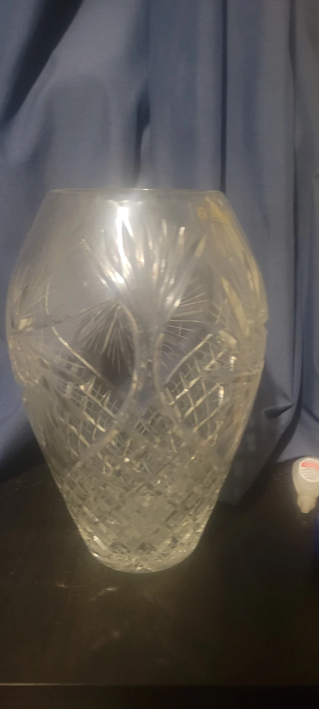 Zawiercie 24% Lead Crystal Vase 🥕 - photo 2
