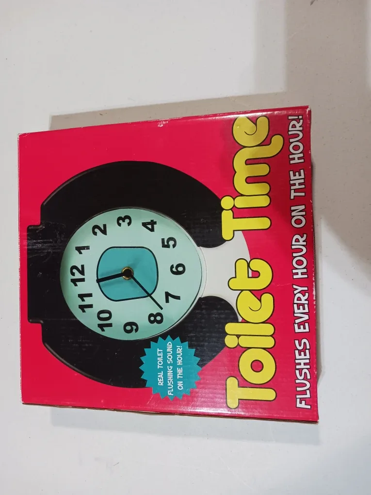 Toilet Time Clock - Flushes Every Hour!