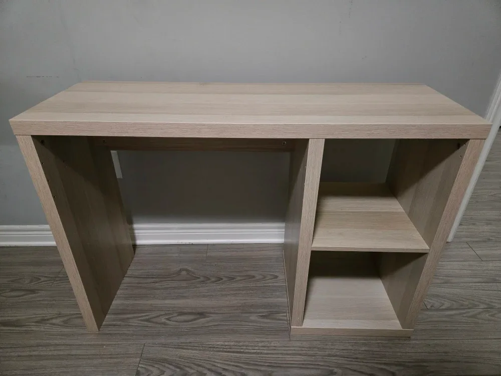 IKEA Kallax Desk-Oak Color