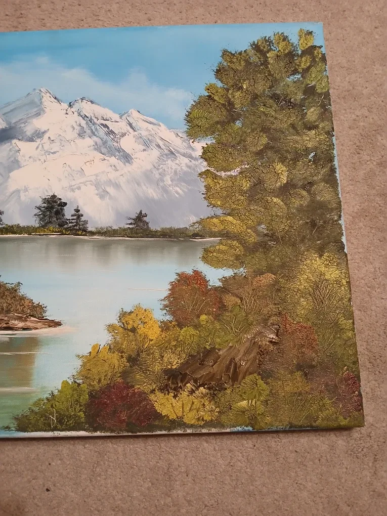 Mountains canvas painting art image indicator(3)