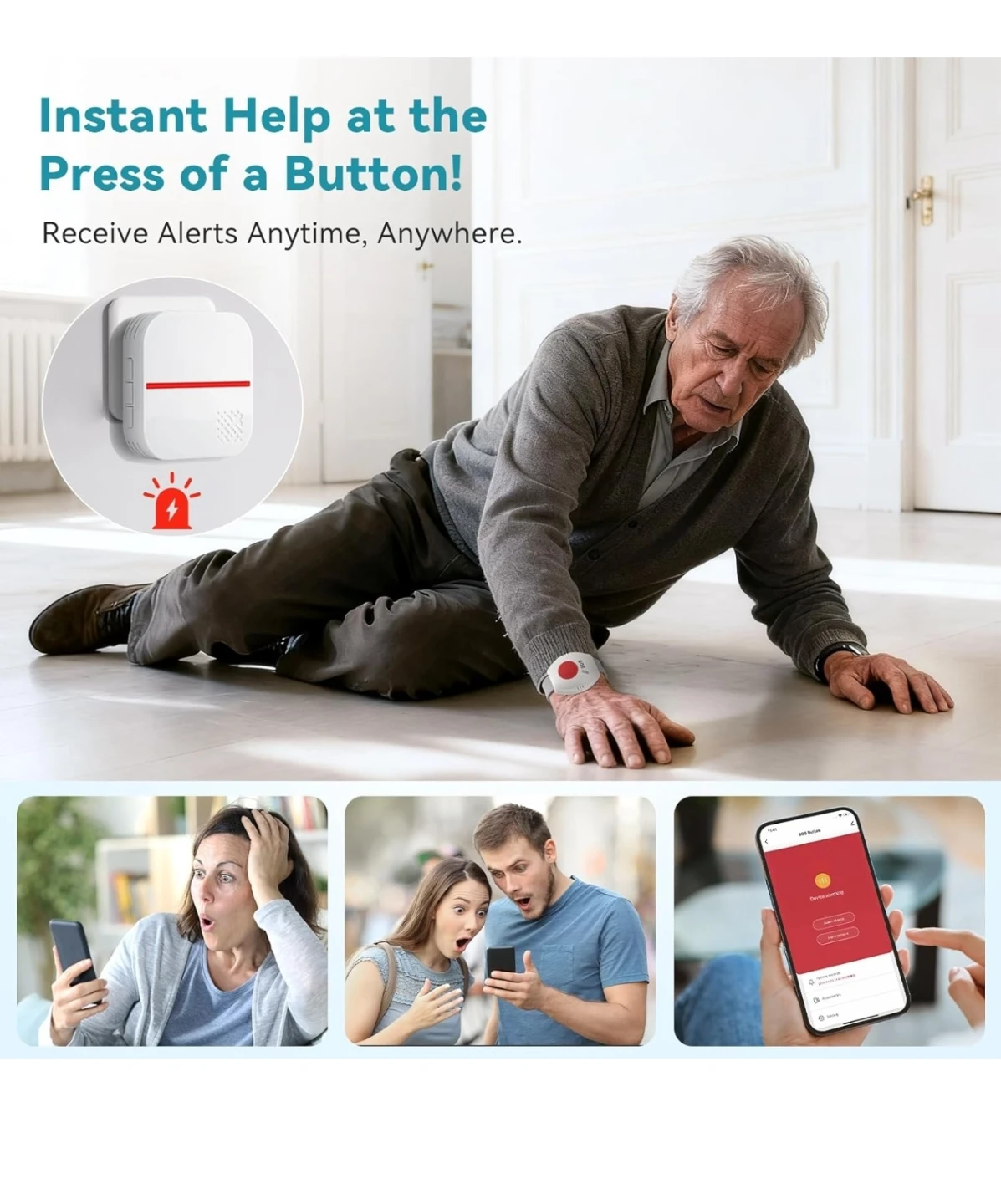 WiFi Caregiver Pager Life Alert Systems - photo 2