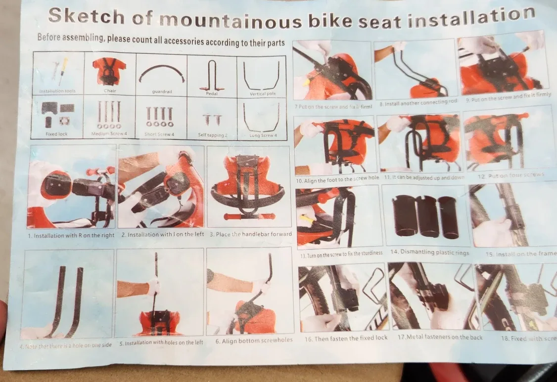 Bike Seat - Mountainous Bike Seat Installation