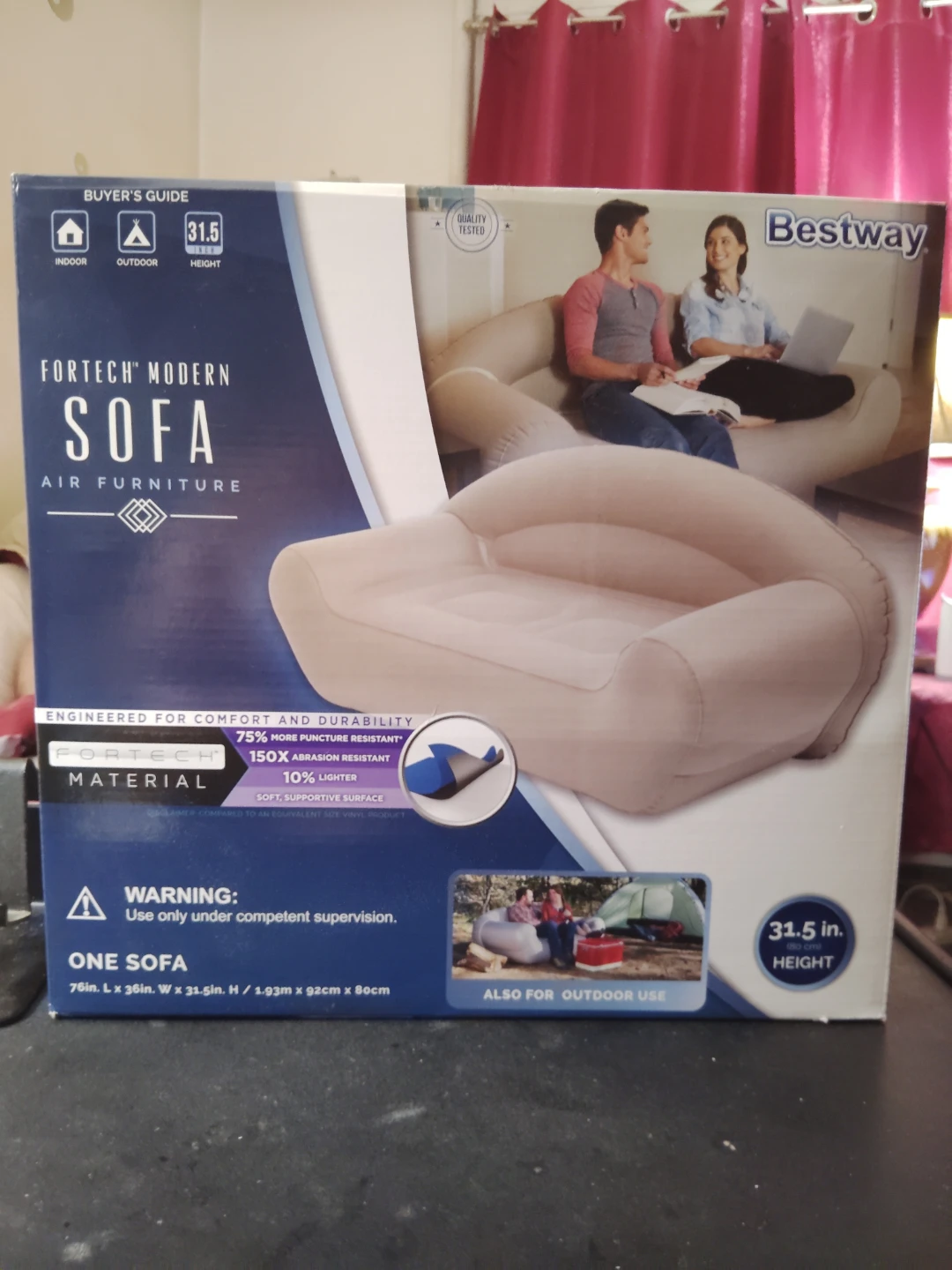 Bestway Fortech Modern Sofa Air Furniture - NEW
