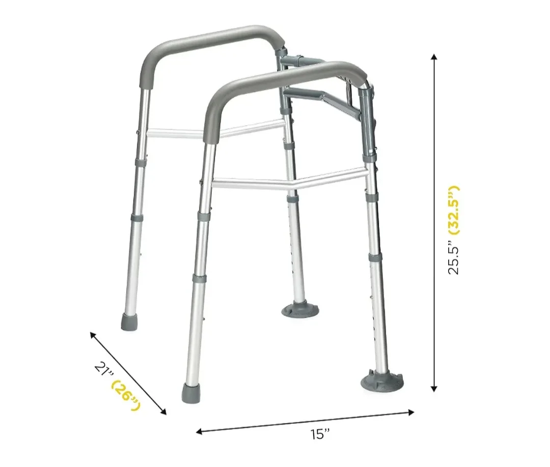 Adjustable Height & Width Toilet Safety Rails