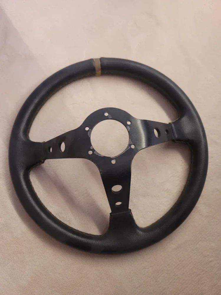 Black Leather Steering Wheel