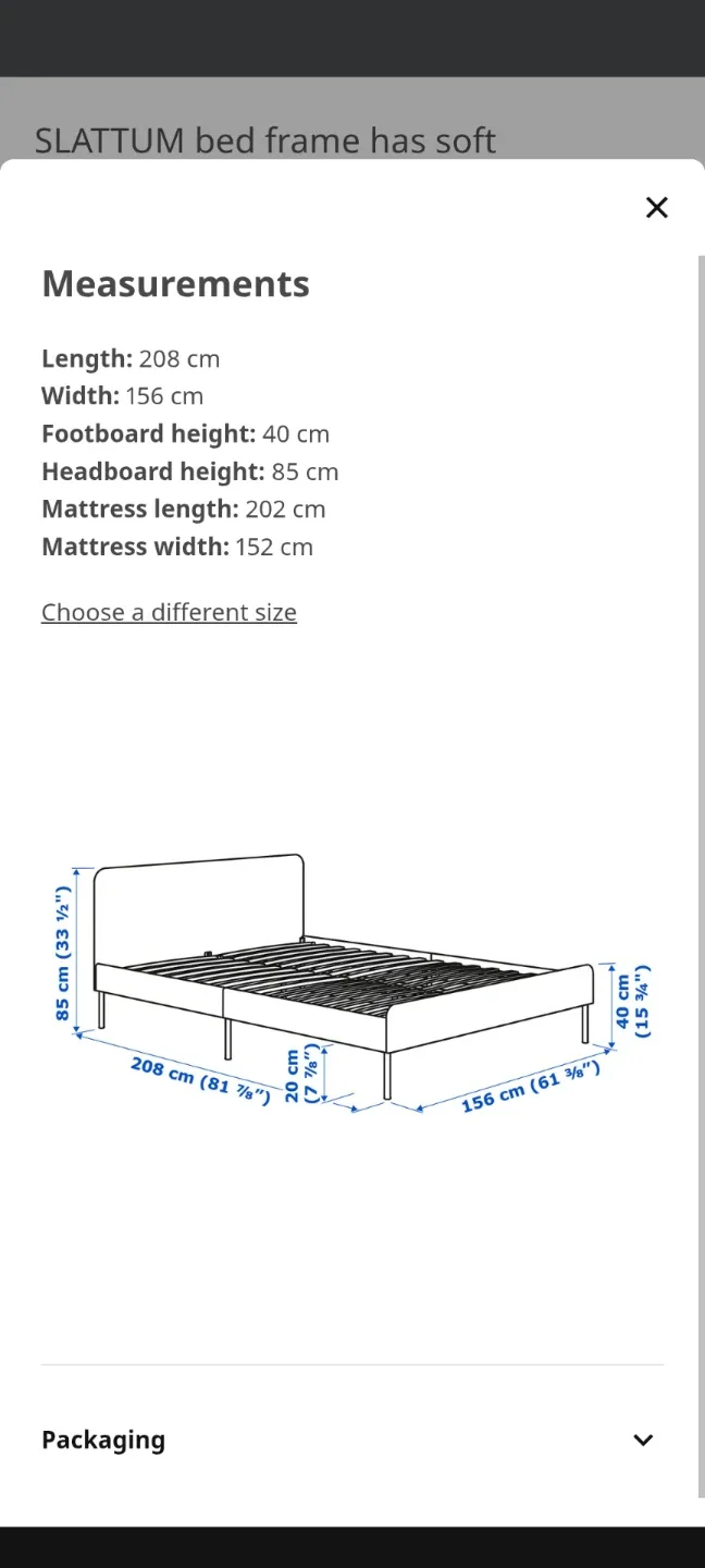 IKEA SLATTUM Queen Bed Frame image indicator(3)