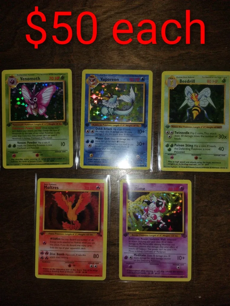 Vintage Pokemon Cards - $25-$50 Each image indicator(2)