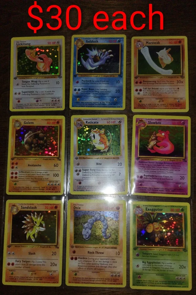 Vintage Pokemon Cards - $25-$50 Each image indicator(3)