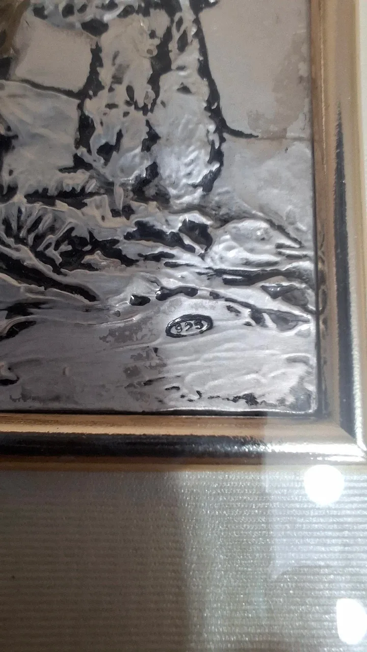 Framed artwork in 925 silver image indicator(4)