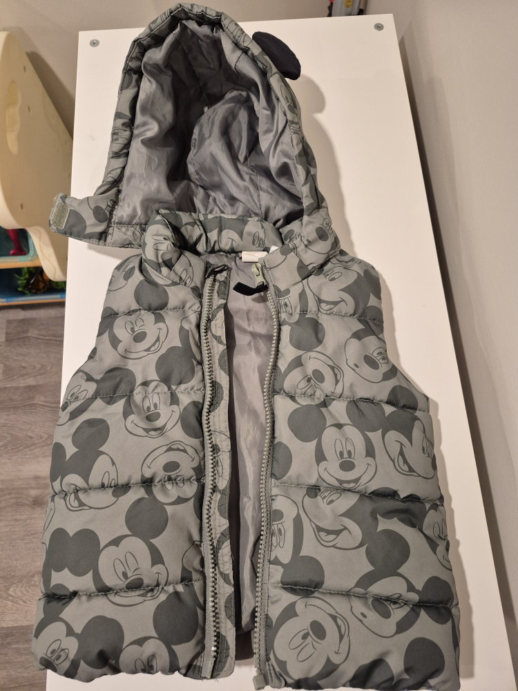 Mickey Mouse Padded Vest with Hood