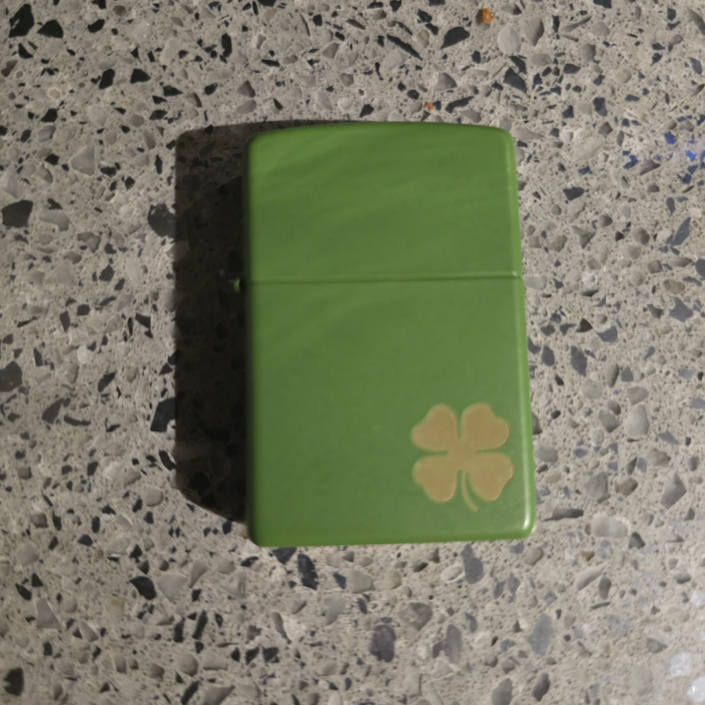 Zippo Lighter - Green with Shamrock