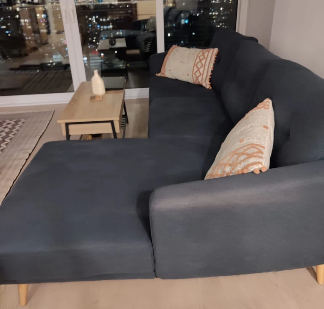 Sectional Sofa with Chaise Lounge - Blue - photo 2