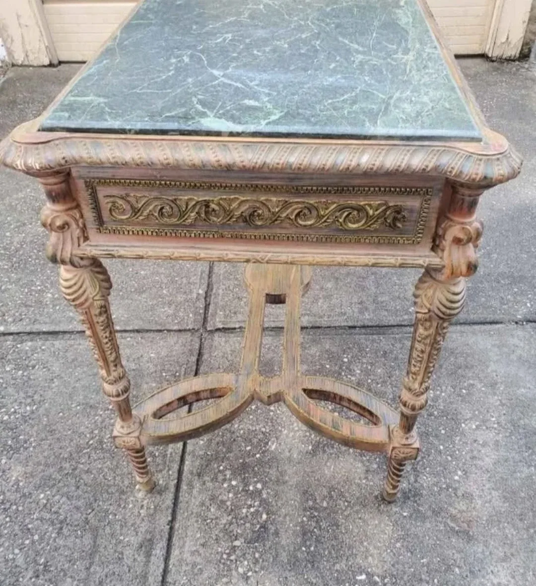 Beautiful  louis XV style marbletop table image indicator(5)