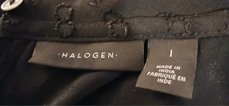 Halogen Black Ruffle Blouse - Size 12 image indicator(3)