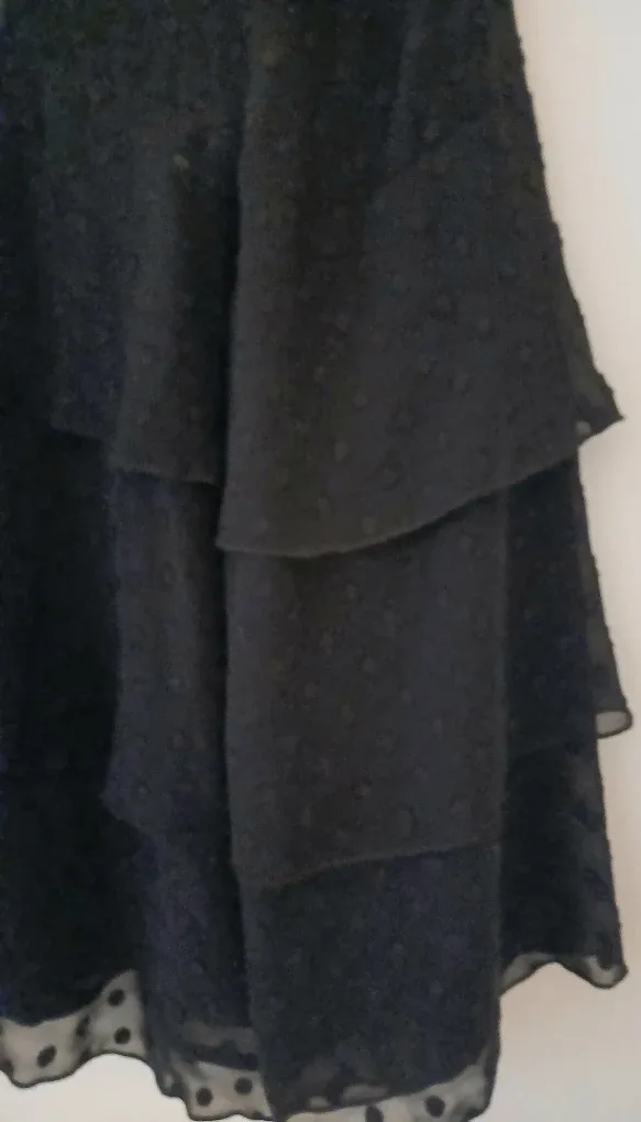 Halogen Black Ruffle Blouse - Size 12 image indicator(5)