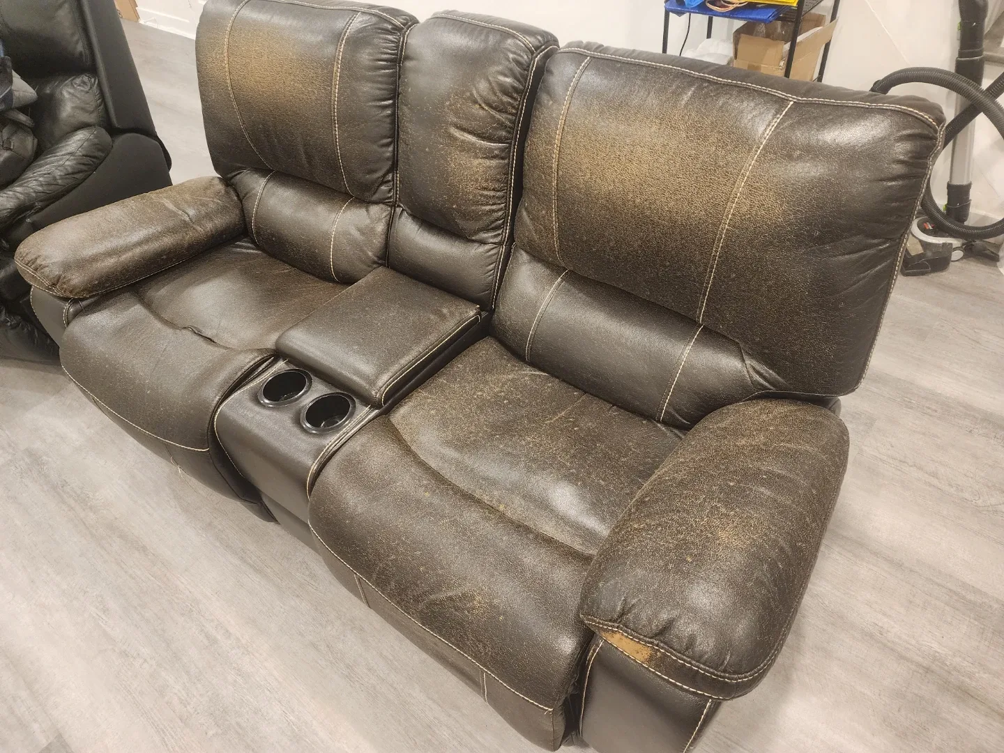 MOVE OUT SALE - Brown Recliner sofa image indicator(2)