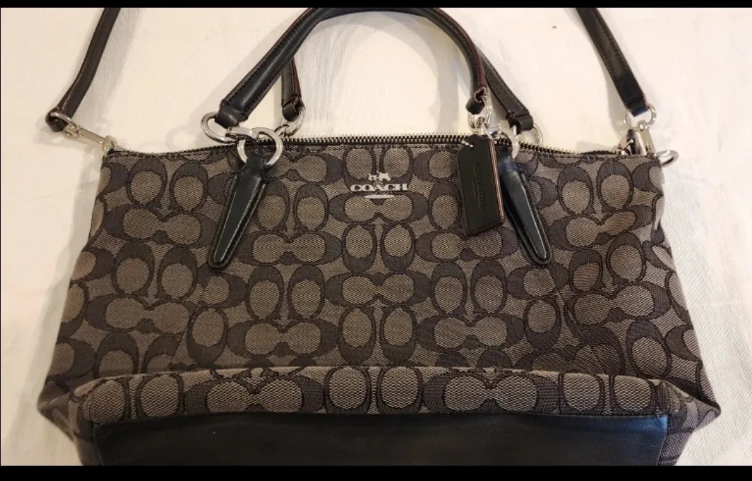 Coach Monogram Satchel Handbag