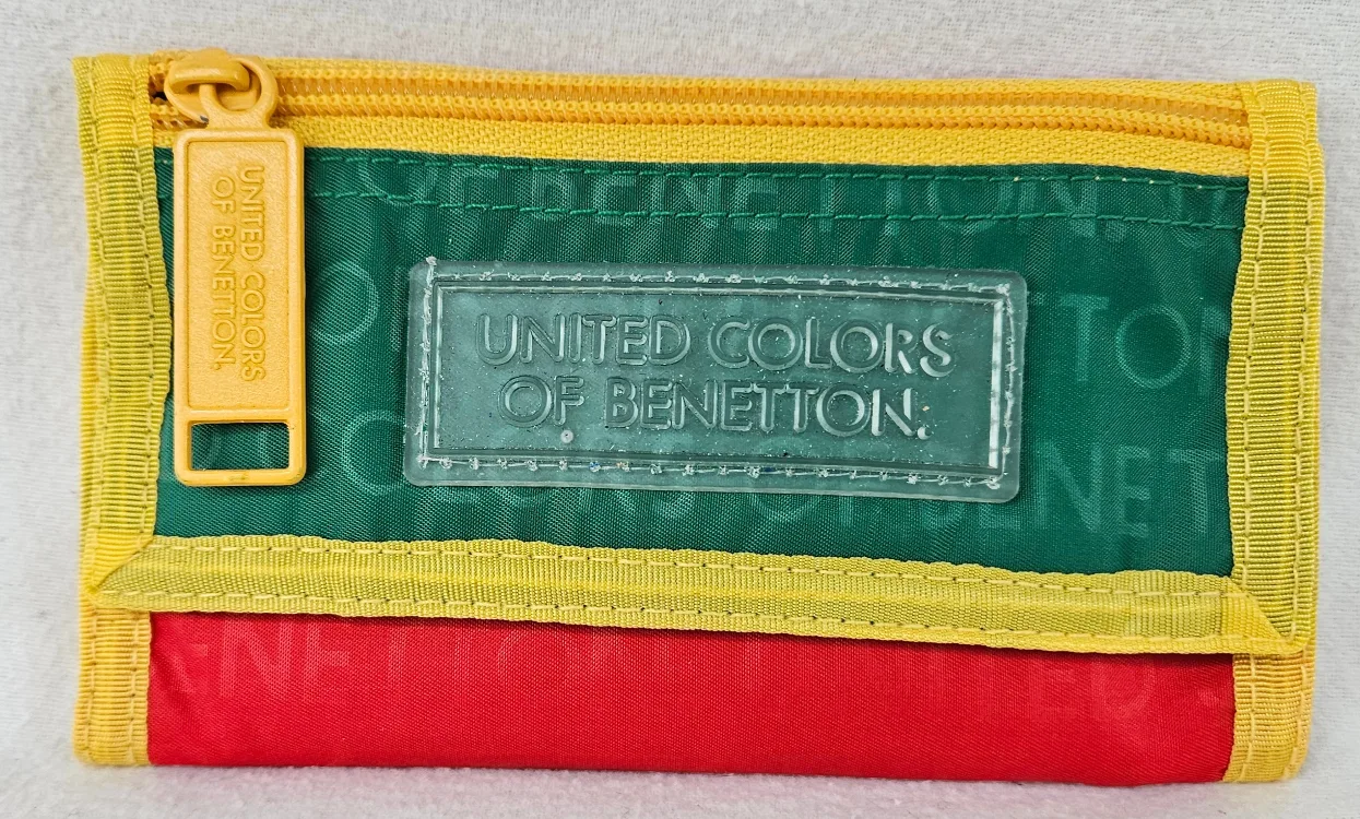 Vintage United Colors Of Benetton Block Wallet  Italy Mint image indicator(3)
