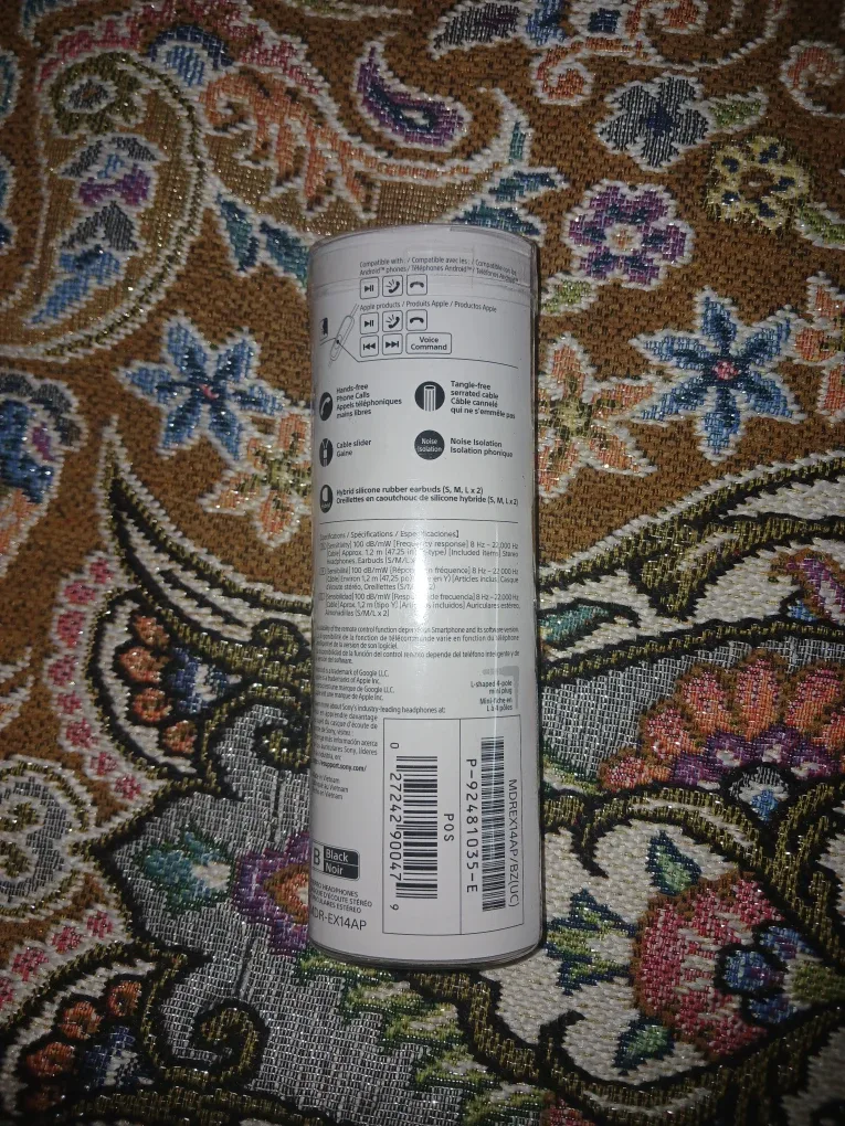 Sony Stereo Headphones MDR-EX14AP - Black image indicator(2)