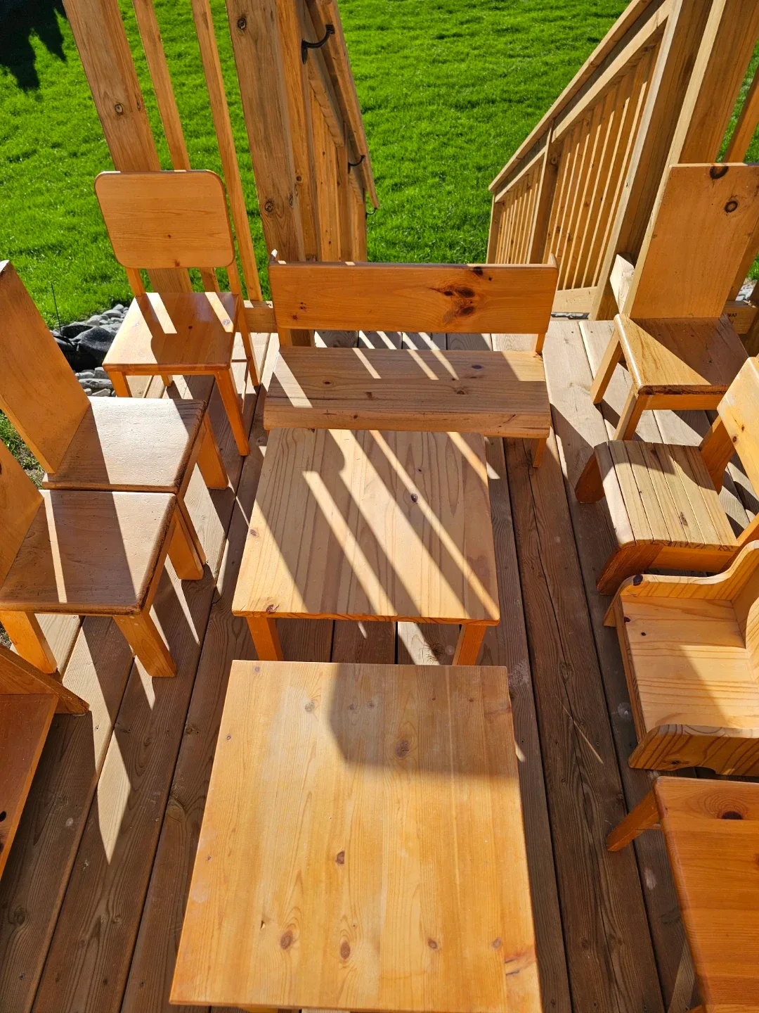 Montessori Handmade Custom Wooden Table, Chairs & Bookshelves image indicator(9)