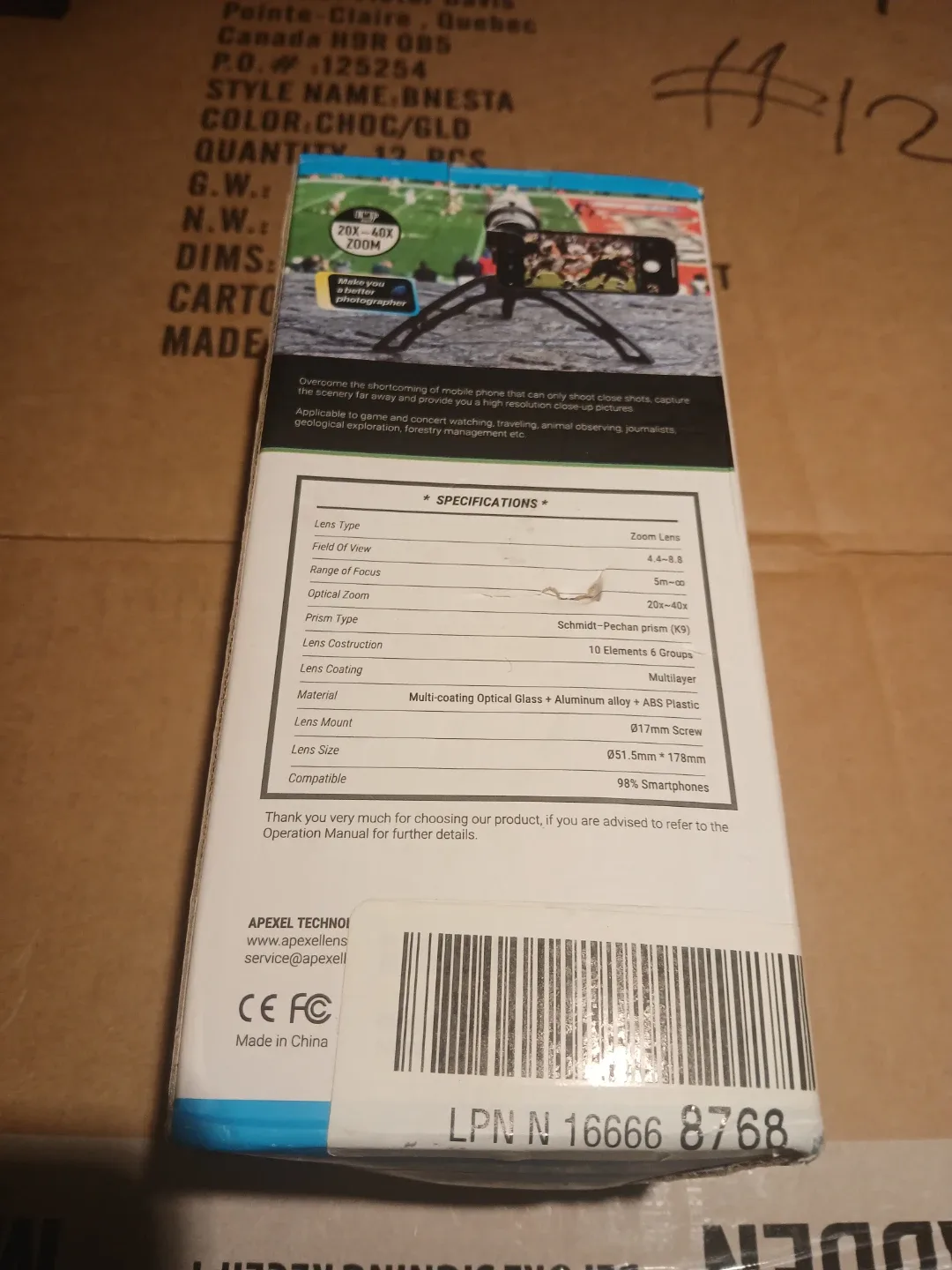 Apexel APL-JS2040X 20-40x Zoom Smartphone Lens image indicator(2)