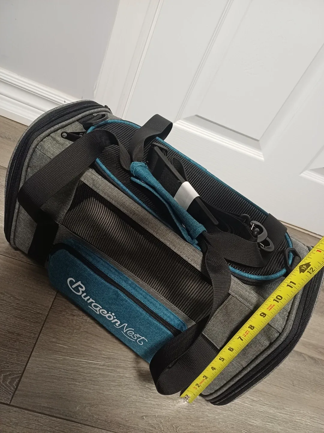 Burgeon Nest Pet Carrier - Grey & Blue image indicator(3)