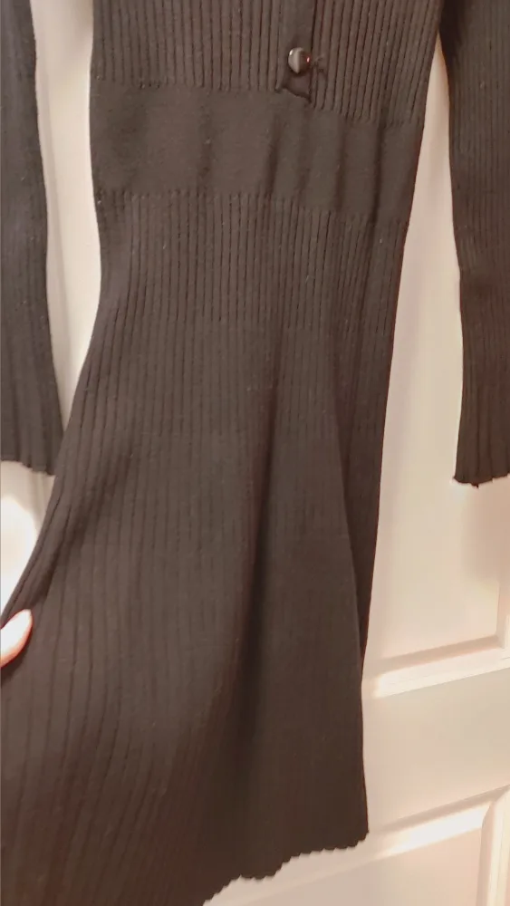 Black Ribbed Dress size Medium image indicator(6)