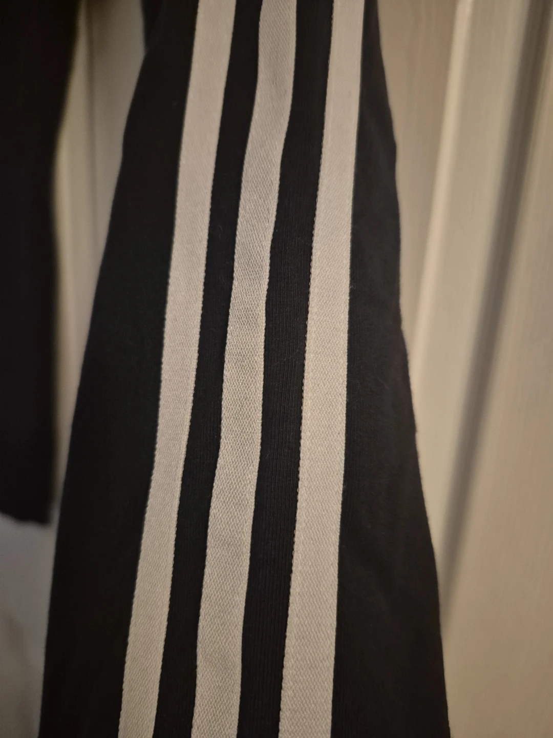 Adidas Black 3-Stripe Leggings - Size M - photo 2