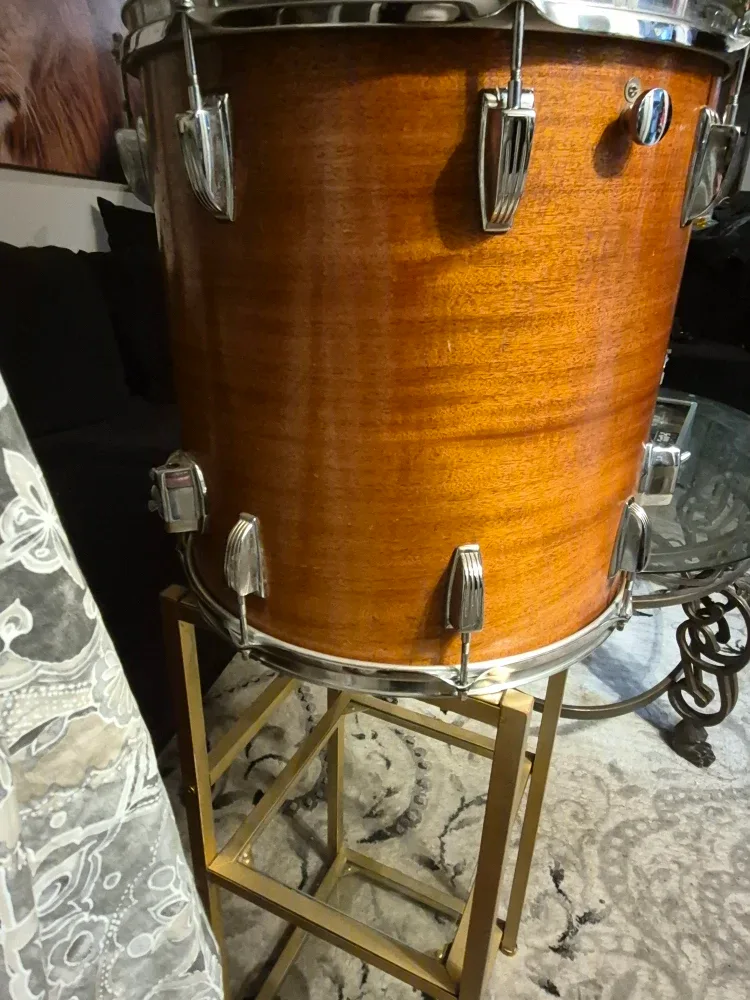 ​🔥VintageLudwigPair16x16WoodFloorTom n 14x5 Su praphonic Snare image indicator(4)