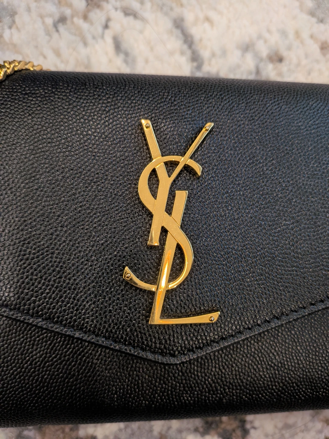Saint Laurent Black Uptown Chain Wallet - photo 2