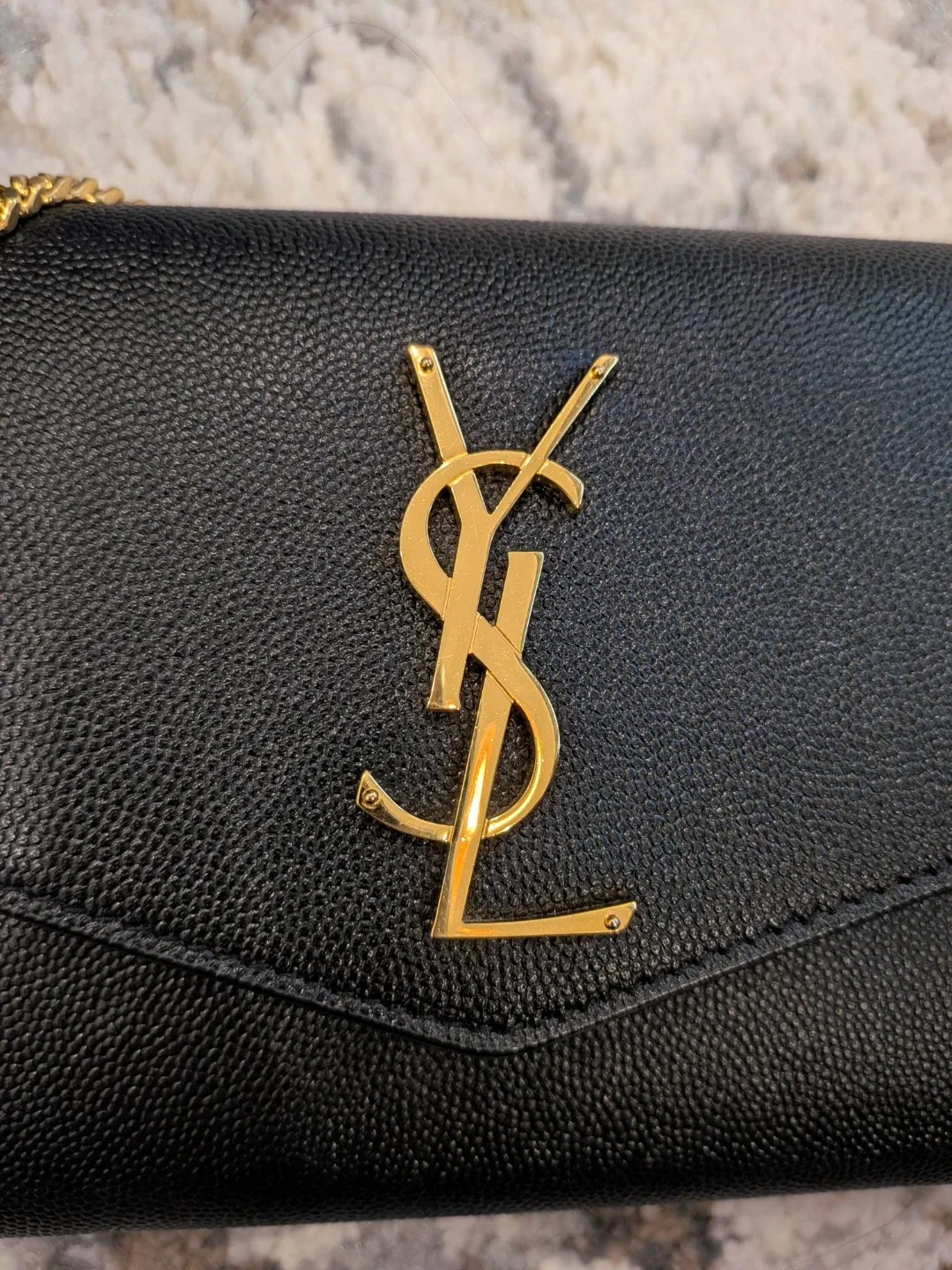 Saint Laurent Black Uptown Chain Wallet image indicator(2)