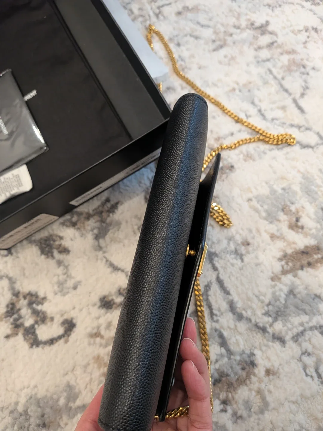 Saint Laurent Black Uptown Chain Wallet image indicator(6)