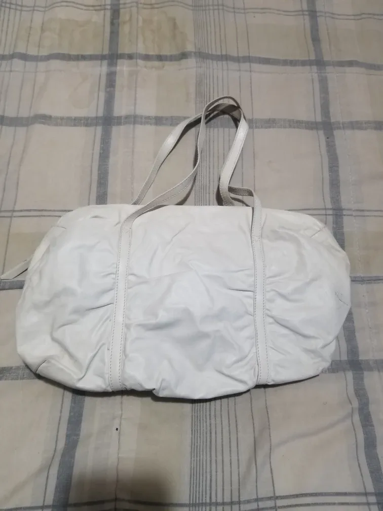 Club Monaco White Leather Shoulder Bag #Cleanout image indicator(2)