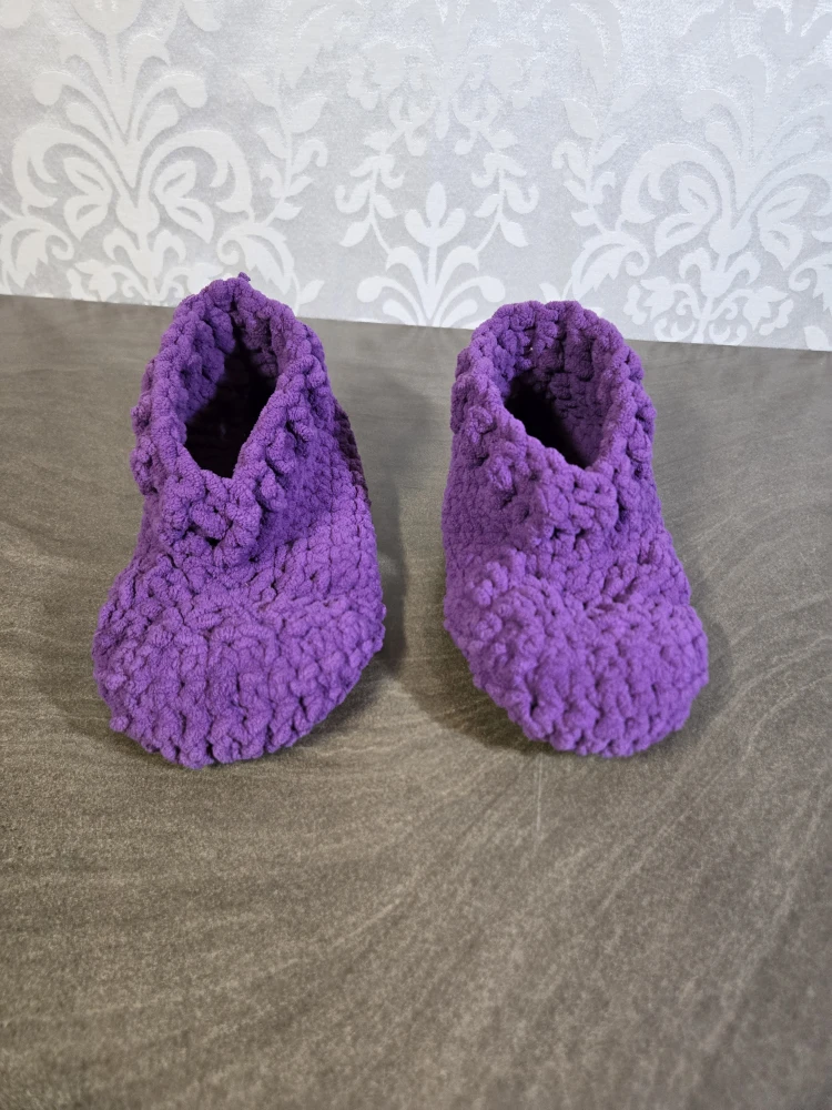 Size 10/11 Crochet Booties - Handmade