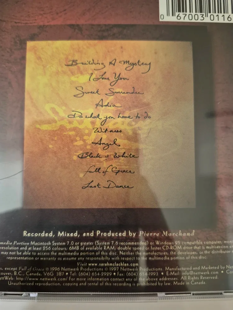 Sarah McLachlan - Surfacing CD 💿 image indicator(3)