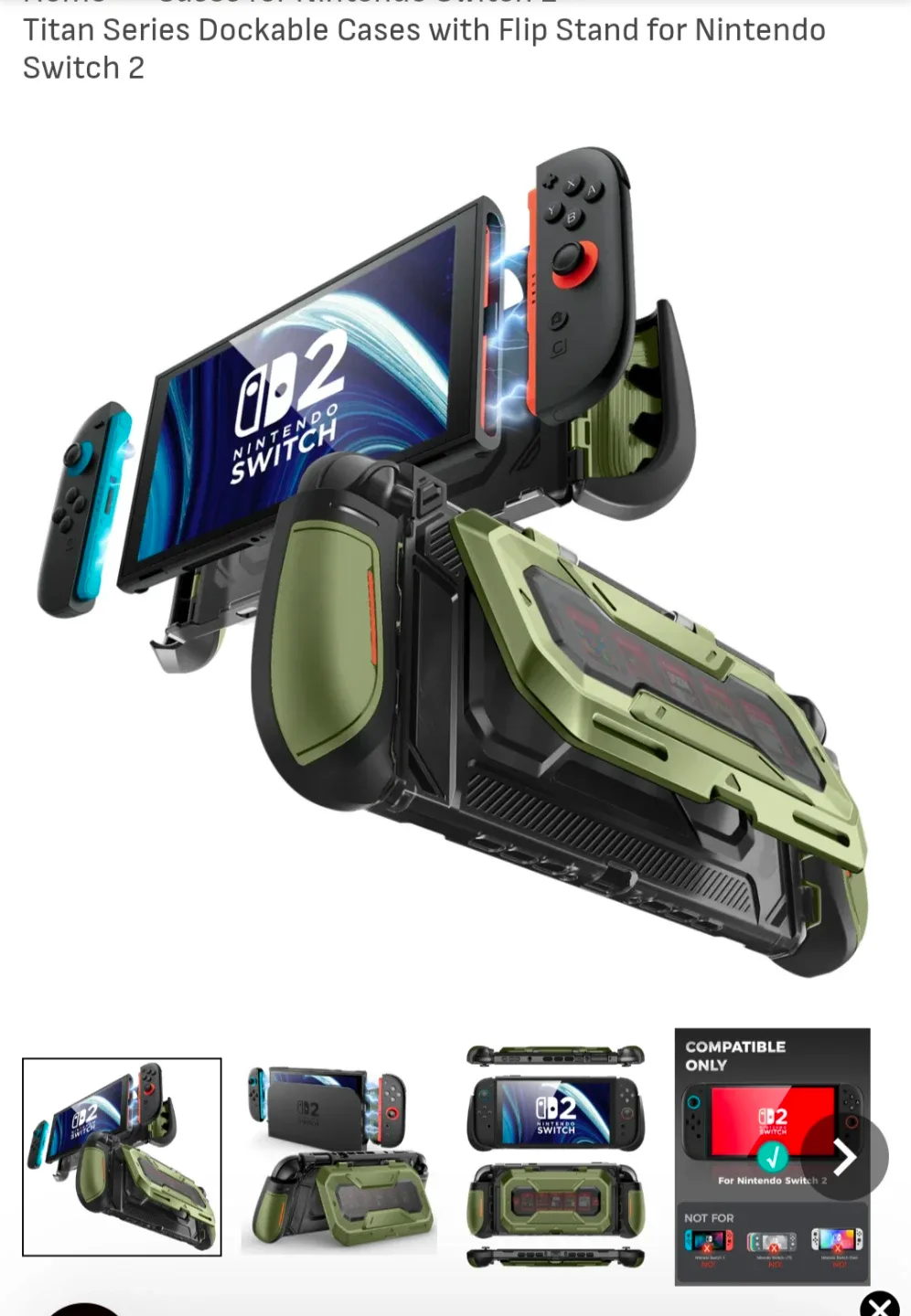 Mumba Titan Series Dockable Case for Nintendo Switch 2 image indicator(4)