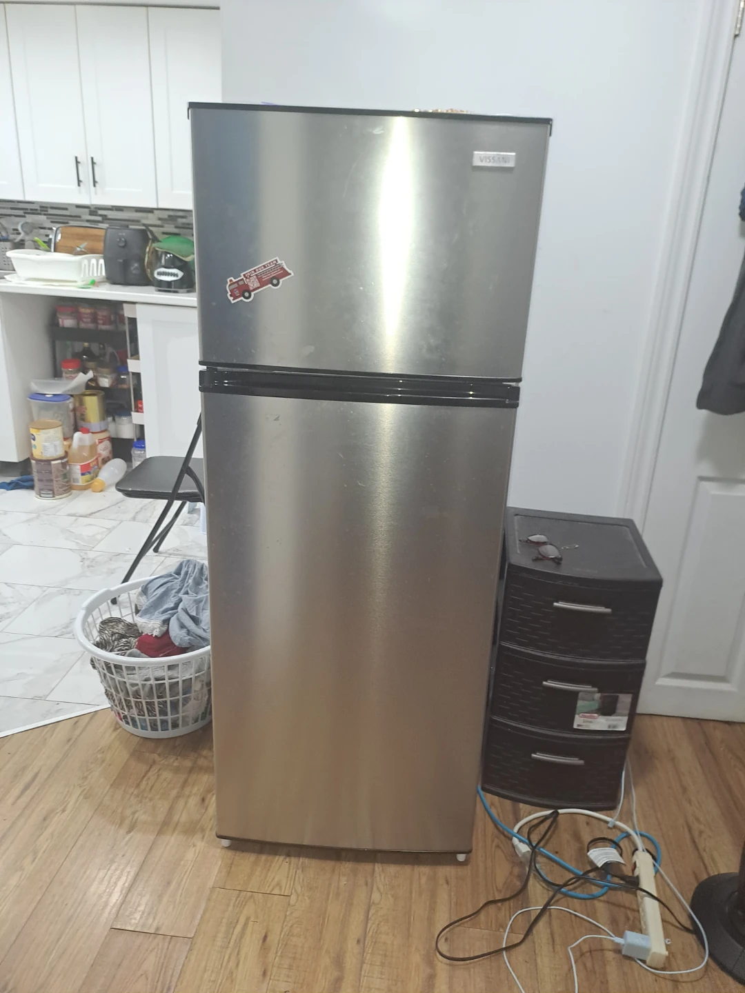 Vissani Stainless Steel Refrigerator