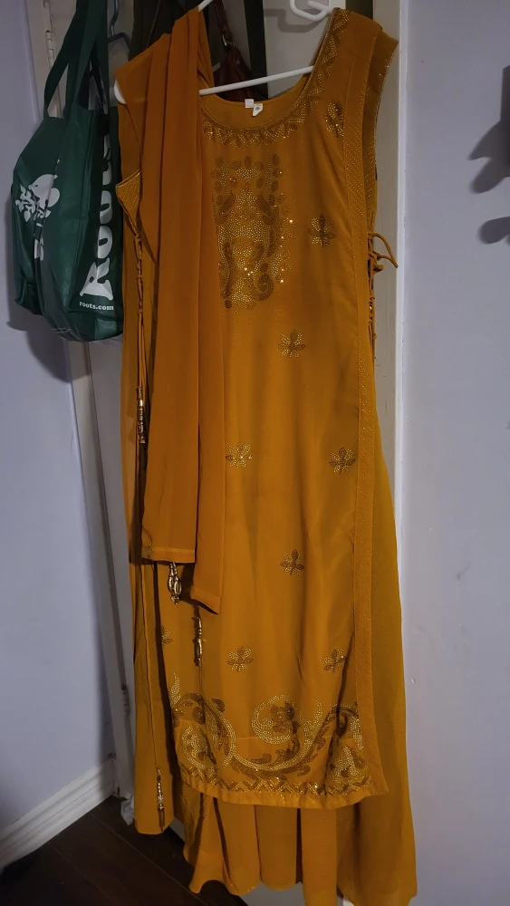 Gold Indian Dress - Size 42 - photo 2