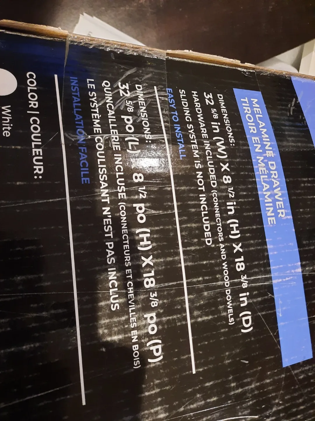 Cubik Melamine Drawer Hardware included image indicator(2)