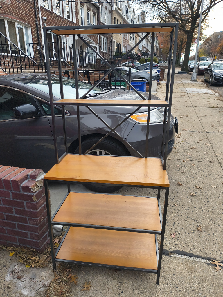 Wood and Metal Shelf