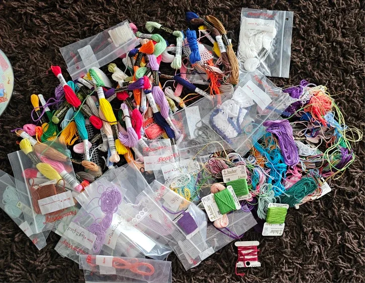 Cross Stitch Patterns & Floss Lot image indicator(4)