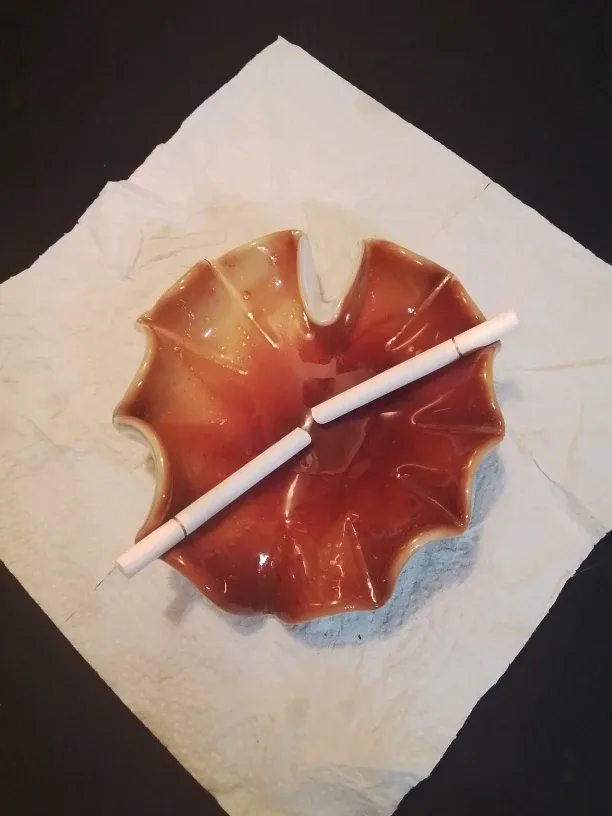 Vintage Brown & White Candy Dish / Ashtray image indicator(6)