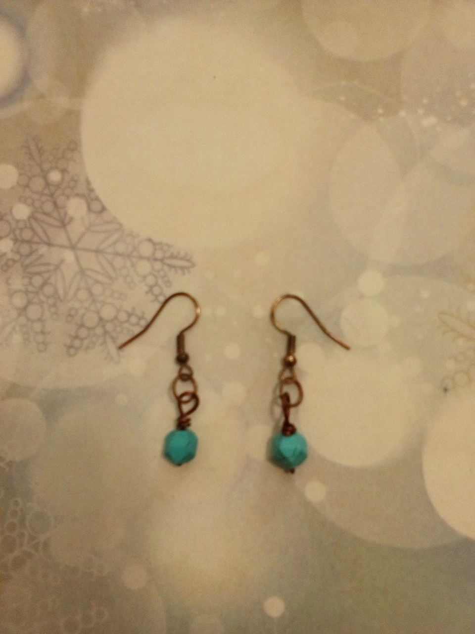 Turquoise Dangle Earrings - photo 2